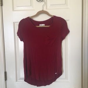 Dark Red Short-Sleeve Tee